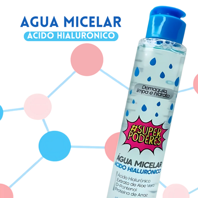 Agua micelar Super Poderes (Acido Hialuronico)