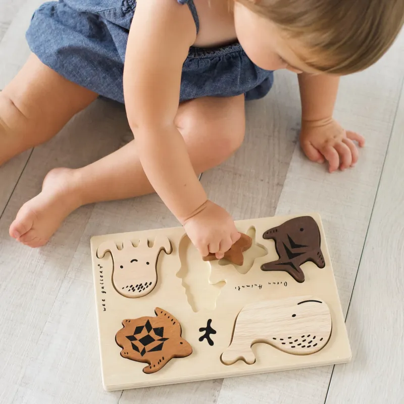 Wee Gallery | Houten Puzzel - Oceaandieren