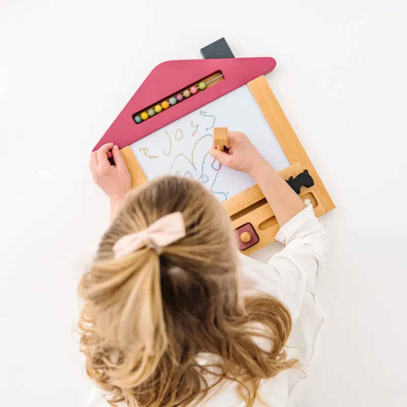 Kiko+ & gg | Handgemaakt Houten Magnetisch Tekenbord - Paars