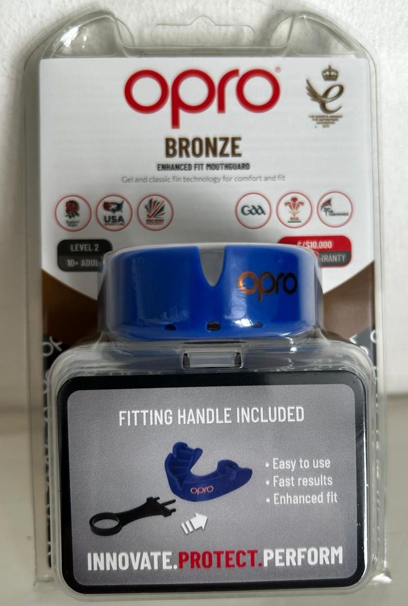 Mouthguard Bronze Adult Blue 10years+