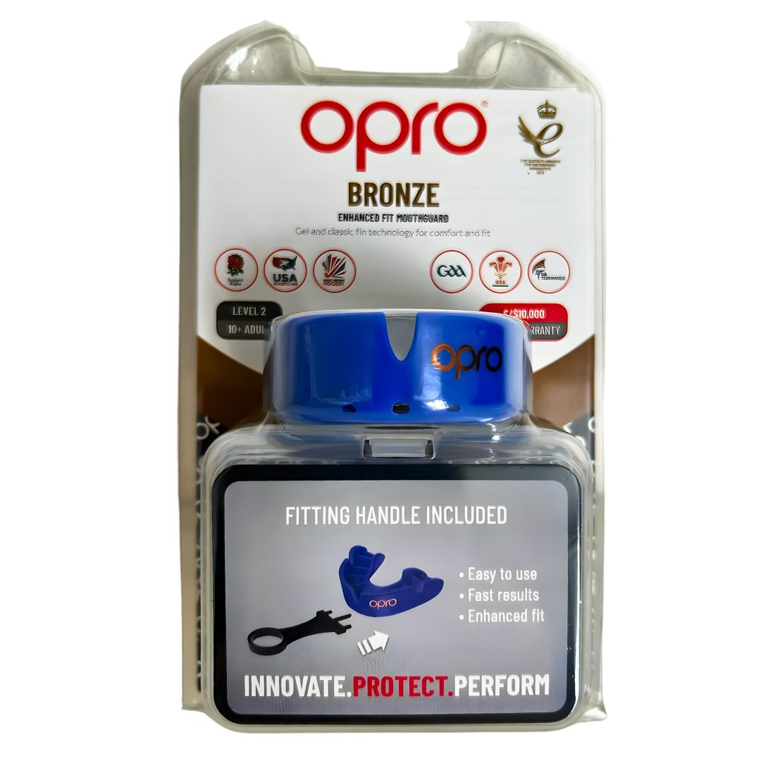 Mouthguard Bronze Adult Blue 10years+