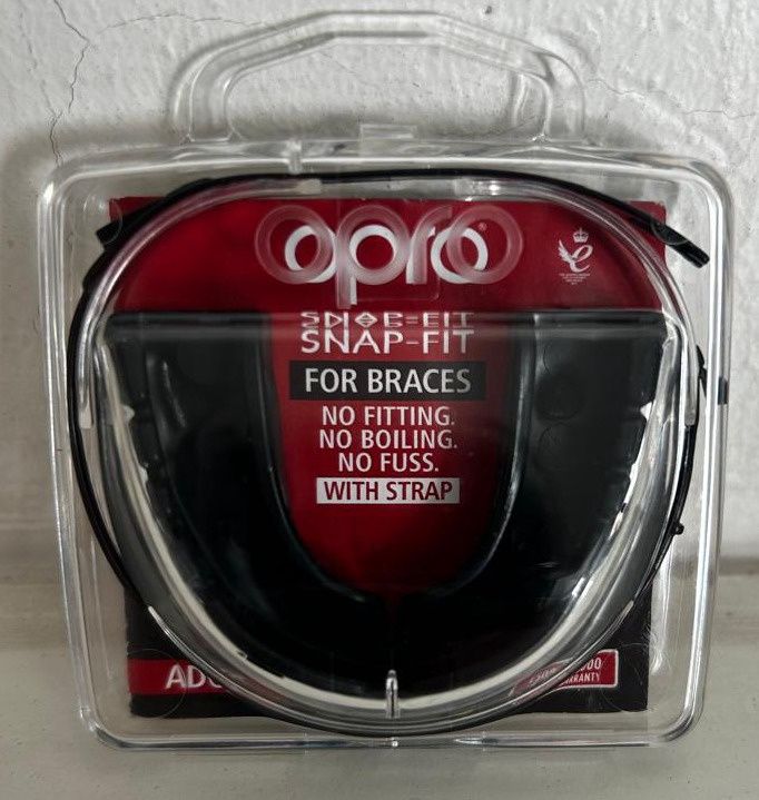 Mouthguard Snapfit Braces Adult Black 10years+