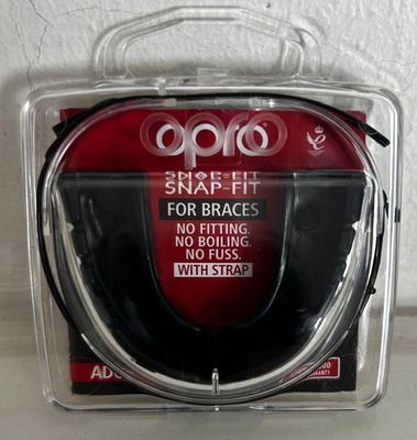 Mouthguard Snapfit Braces Adult Black 10years+