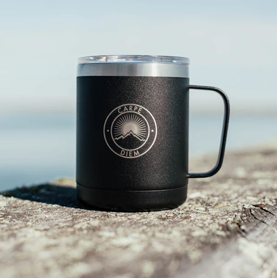 Carpe Diem Mug 12oz - Black