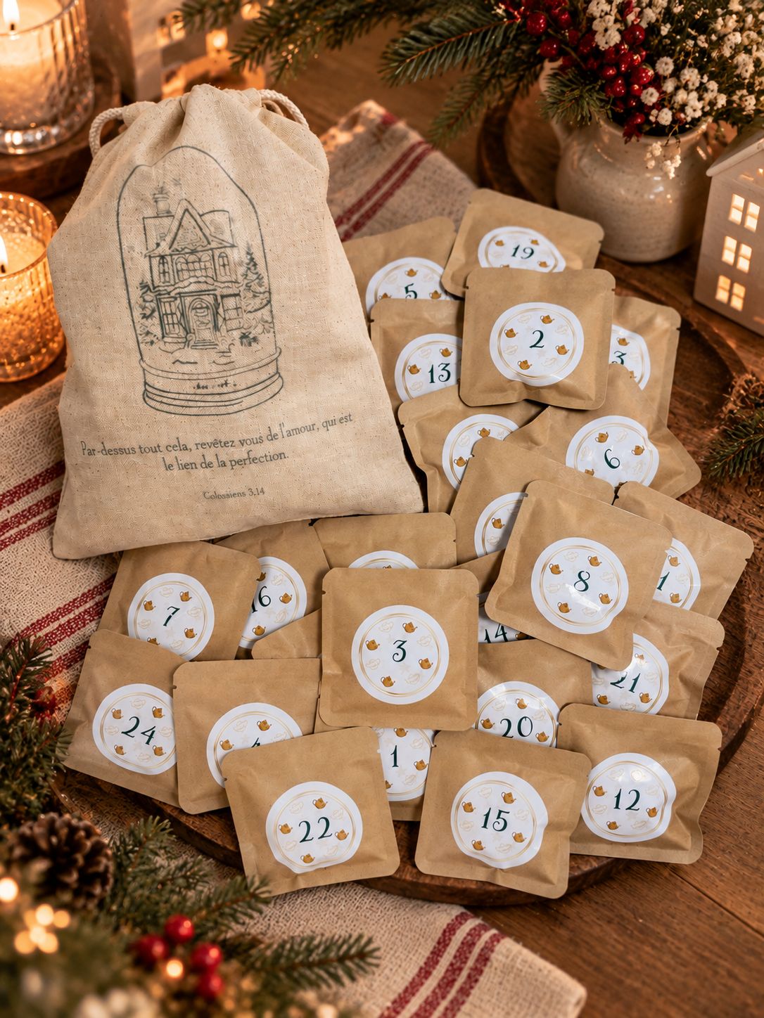 Calendrier de l'Avent Noël Tea Notes