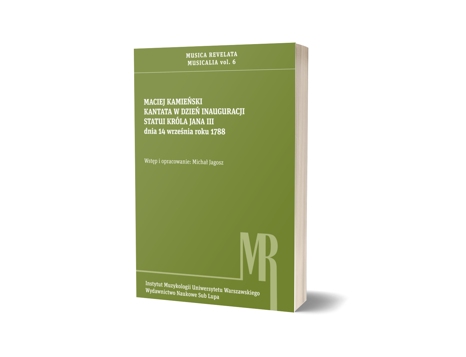 Kantata w dzień inauguracji statui króla Jana III dnia 14 września roku 1788