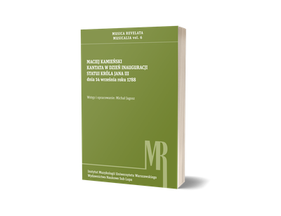 Kantata w dzień inauguracji statui króla Jana III dnia 14 września roku 1788
