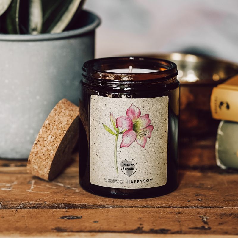 Kerze No 2 - Amaryllis - HAPPYSOY - REFURBISHED