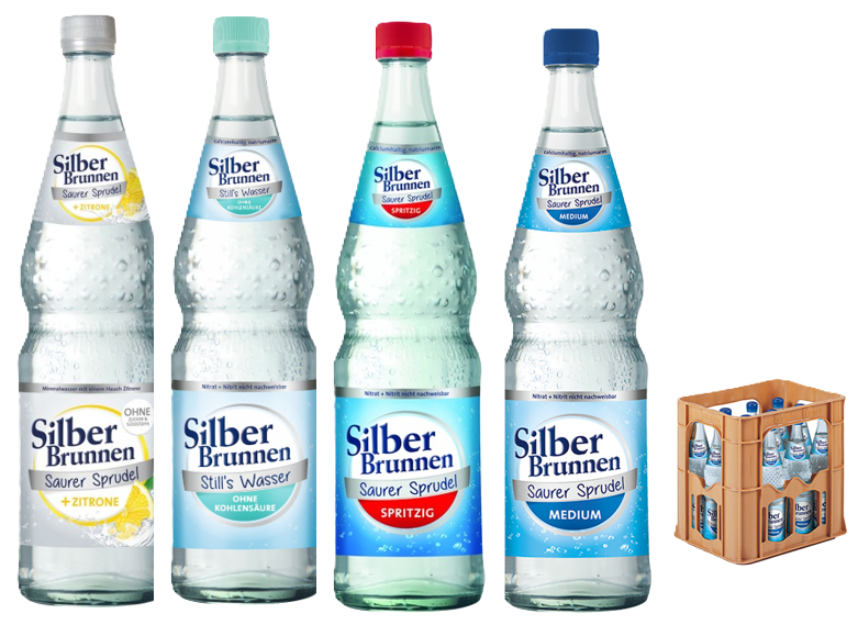 SilberBrunnen Saurer Sprudel 12x0,7l