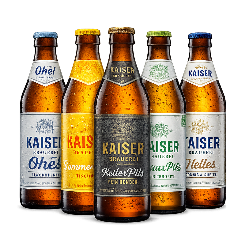 Kaiser Verschiedene sorten und Mixbox 9x0,33 l