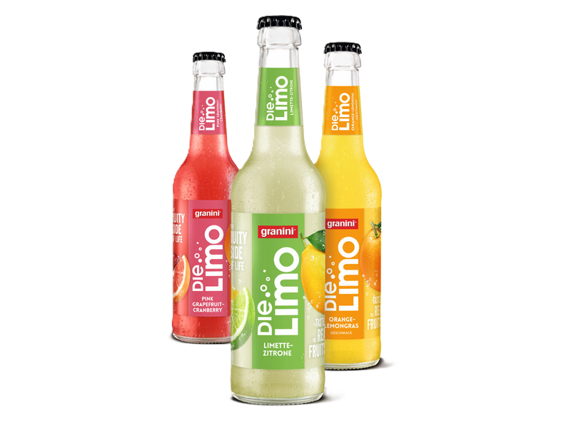 Granini DIE LIMO - verschiedene Sorten 24x0,33l