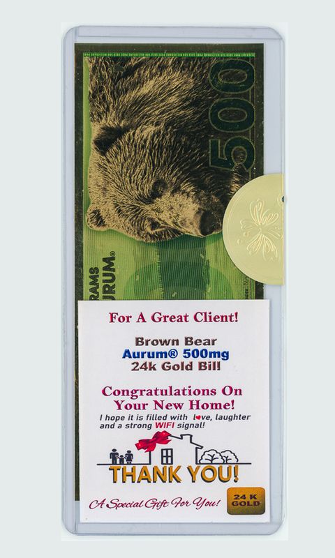 Realtor Buyer Appreciation Gold Gift REA-500