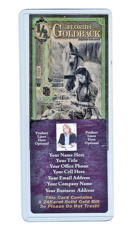 Gold Custom Prospect Business Card AG-100