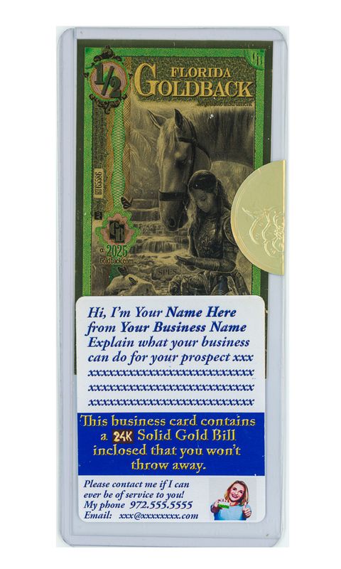 Gold Custom Prospect Business Card AG-200