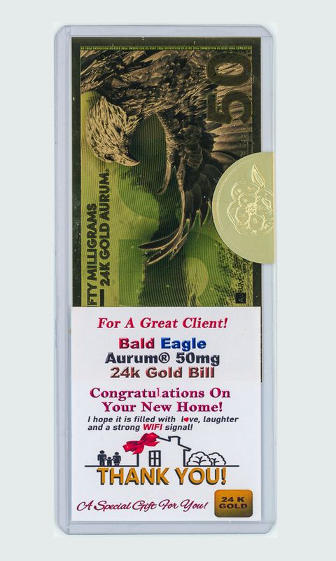 Realtor Buyer Appreciation Gold Gift REA-50