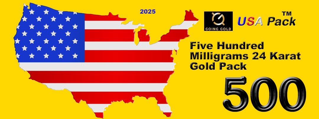 USA Pack 500mg 24k Gold Bill