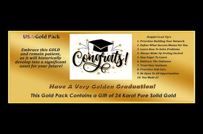 Gold Graduation Pack: Buy $3.49 each.