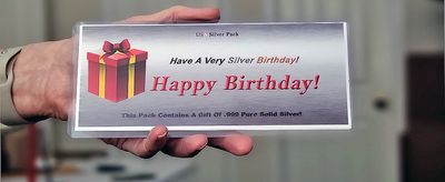 Silver Happy Birthday Pack Buy $3.99 each.
