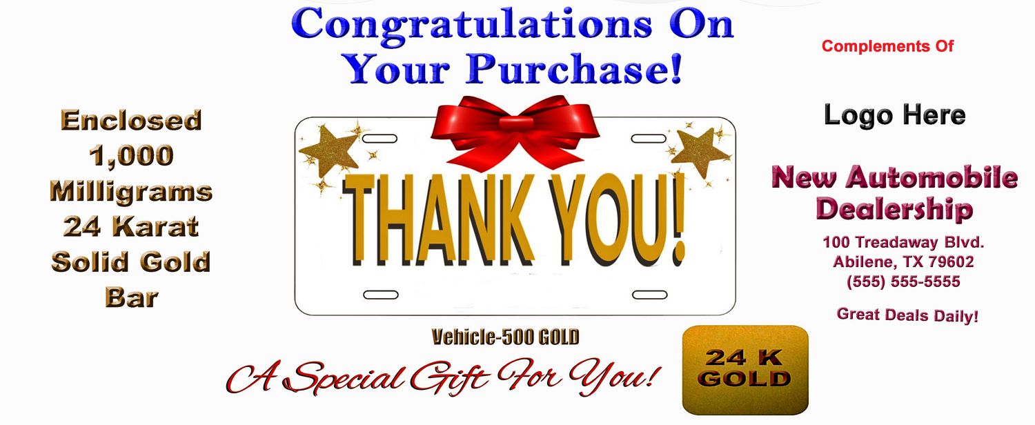 24 Karat Solid Gold Bar 1000mg pure gold dealership info customized - Free Shipping