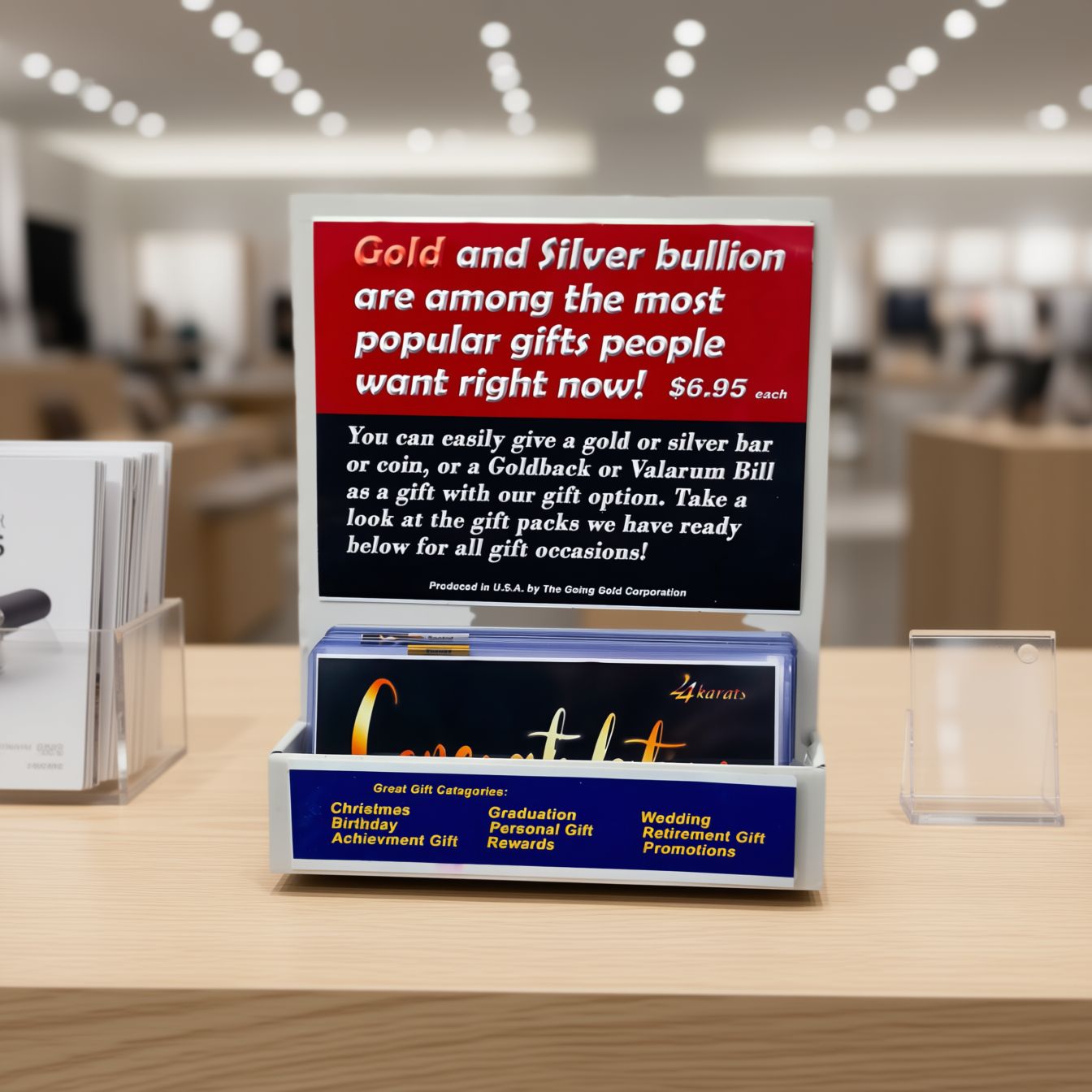 Customized Dealer Gift Pack Counter Display