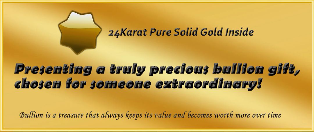 Gold Personal Gift Pack 24K Pure Gold Bar 1/100 oz