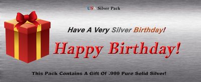 Silver 1 GRAM Birthday Gift Pack
