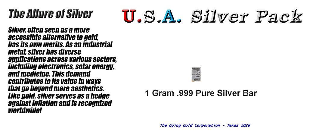 Silver 1 GRAM Personal Gift Pack