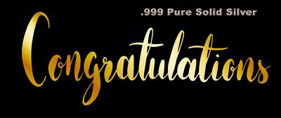 Silver 3 GRAM Congratulations Gift Pack