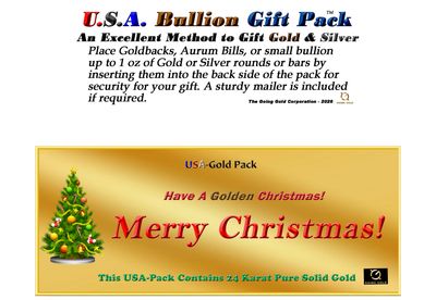 100 mg solid pure 24K Gold Bill, Christmas gift, retail $39.95