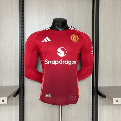 24-25 Manchester United Home Long Sleeve Player Version