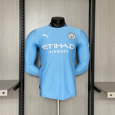 24-25 Manchester City Home Long Sleeve Player Version