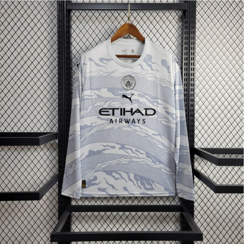 24-25 Manchester City Away Long Sleeve Fan Version