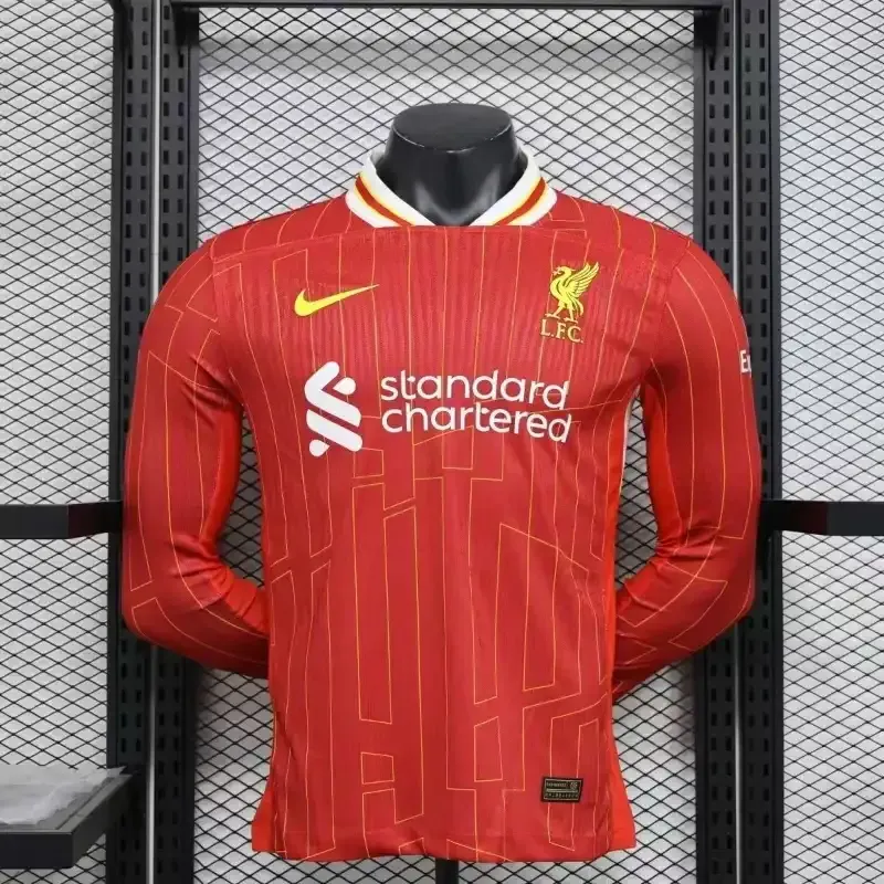 24-25 Liverpool Home Player Version Long Sleeve
