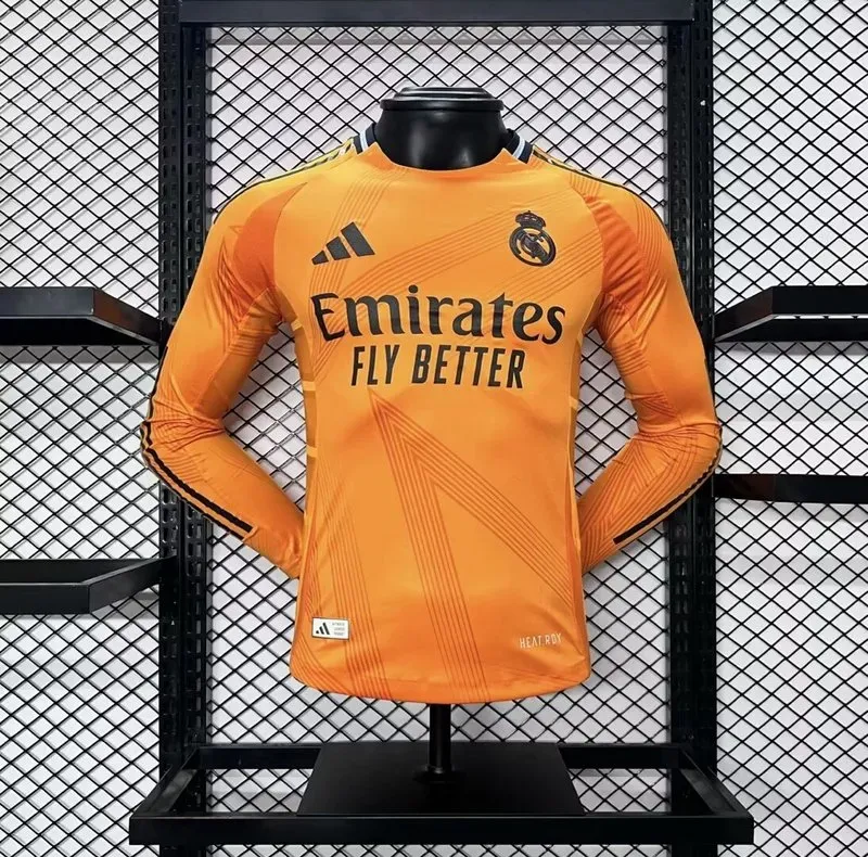 24-25 Real Madrid Away Player Version Long Sleeve Kit