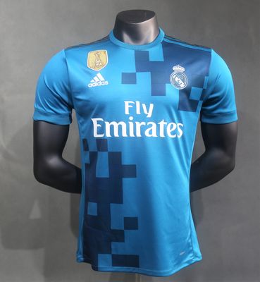 17-18 Real Madrid Second Away Short Sleeve Player Edition