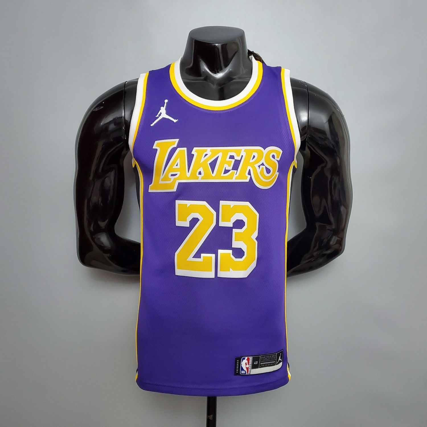 Los Angeles Lakers James #23 Theme Purple Round Neck Jersey