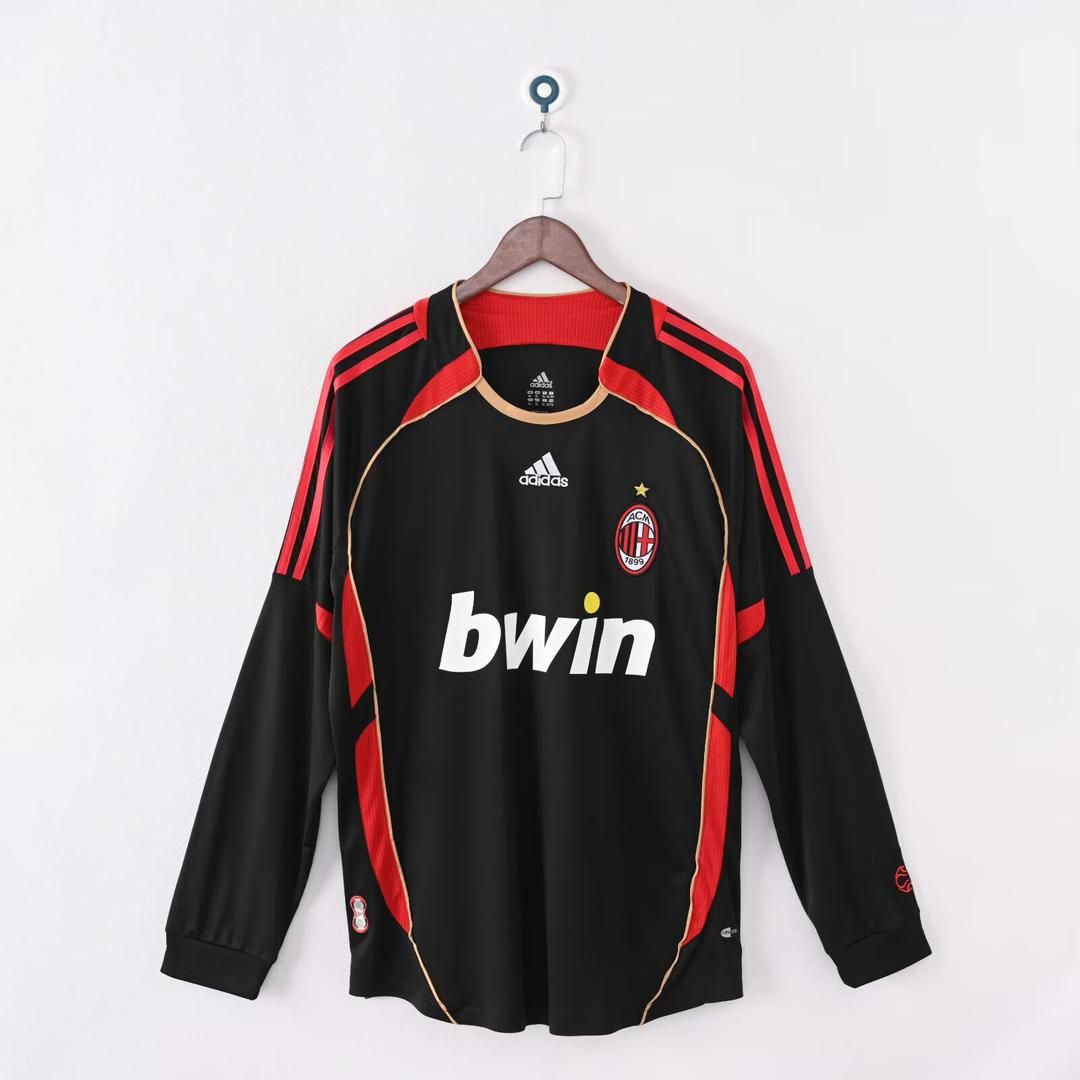 06-07 AC Milan Two-Passenger Long Sleeves  Fan Version - RETRO