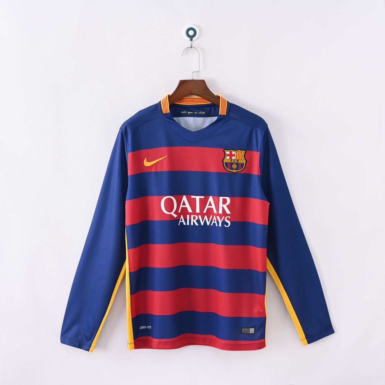 15-16 FC Barcelona Home Long Sleeve Fan Version