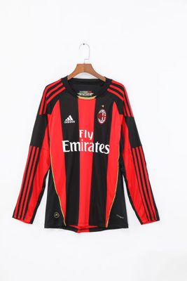 10-11 AC Milan Home Long Sleeve Fan Version - RETRO 10-11 AC Milan Home Long Sleeve Fan Version - RETRO