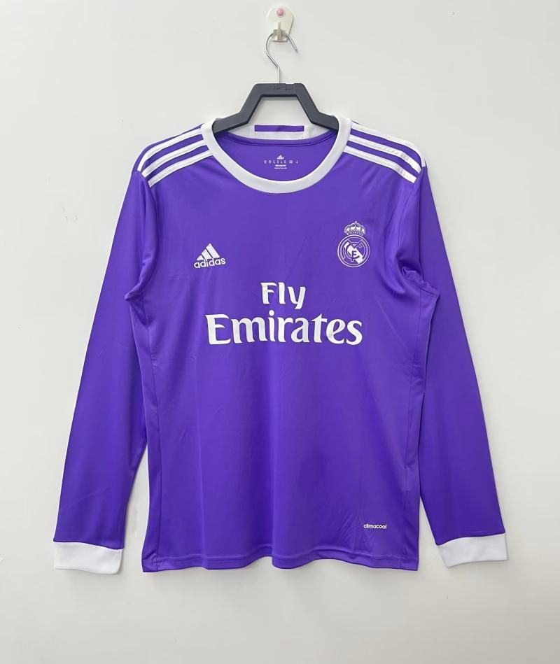 16-17 Real Madrid Long Sleeve Fan Version - RETRO