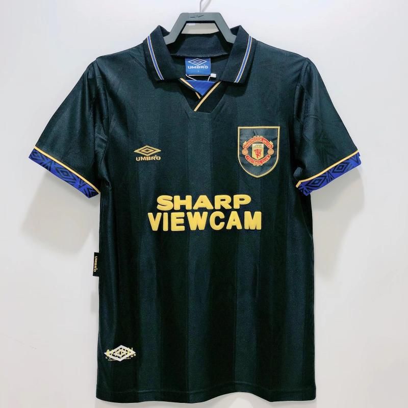 93-94 Manchester United Away Black Game Fan Version - RETRO