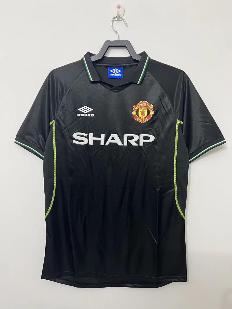 1998 Manchester United Away Two Passenger Black Fan Version - RETRO