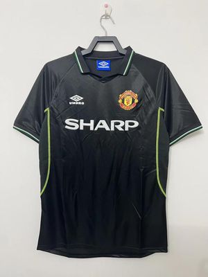 1998 Manchester United Away Two Passenger Black Fan Version - RETRO