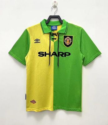 92-94 Manchester United Two Passenger Yellow and Lime Green Fan Version - RETRO