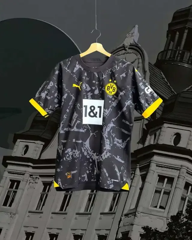 22-23 Dortmund Away Black Fan - RETRO