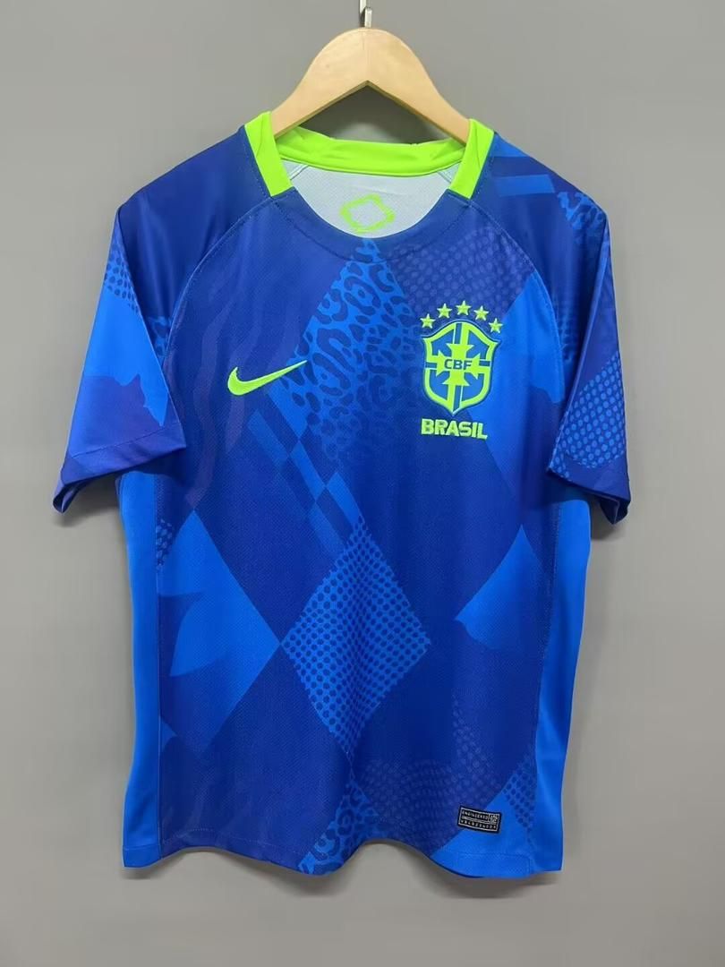 25-26 Brazil Away Kit Fan Version Blue