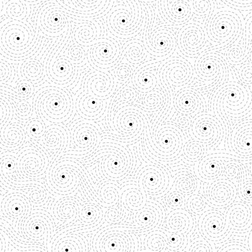 Benartex Botanica Swirls White