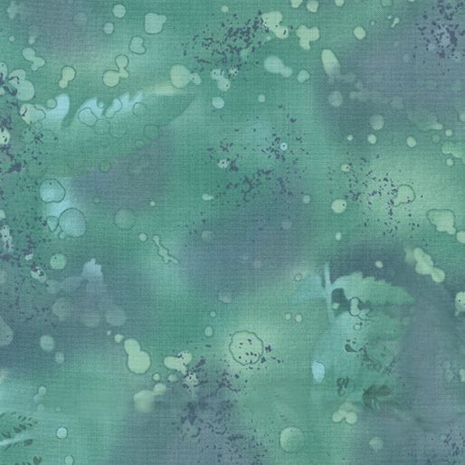 Benartex Fossil Fern Carribean Sea 0B