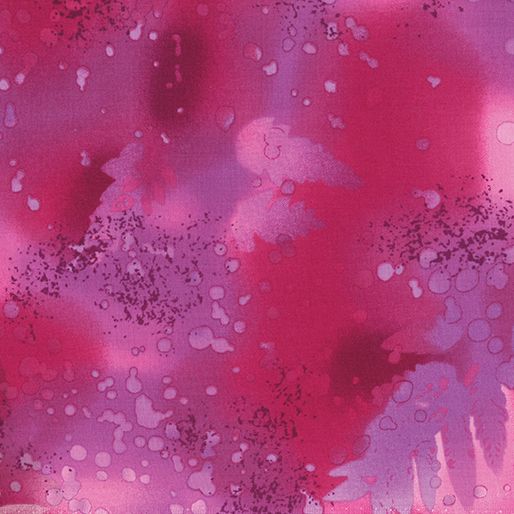 Benartex Fossil Fern Fuchsia 05
