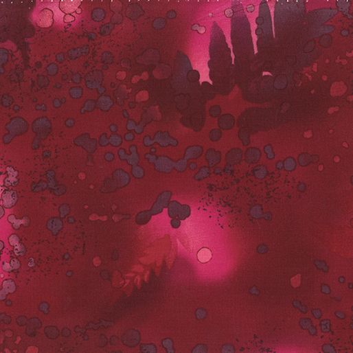 Benartex Fossil Fern Red Peony 50